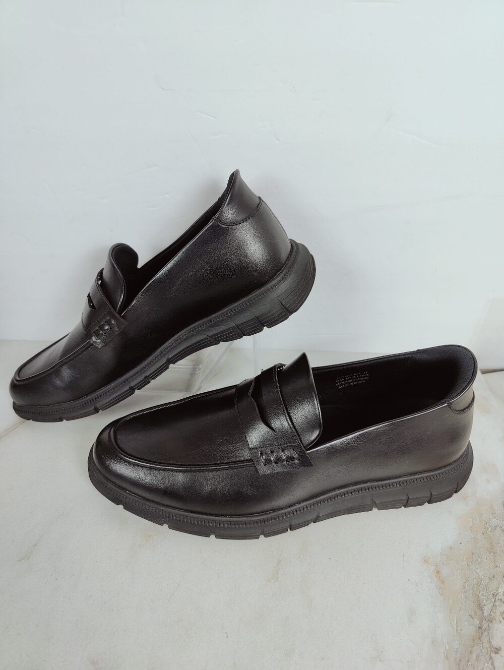 MJNY Marc Joseph Men's Empire Street Slip On Loafers, Black, Sz 11